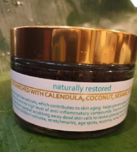 Coffee Scrub Enriched with Calendula, Coconut, Sesame, Neroli, Ginger, Lime